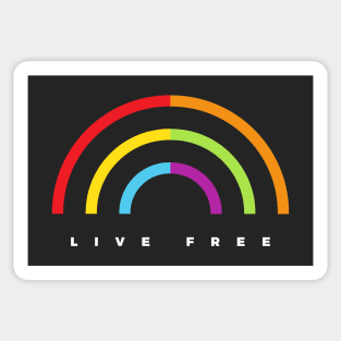 Live Free Sticker